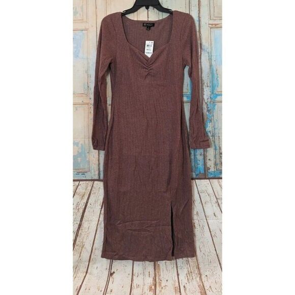INC International Concepts Womens Size Small Heather Marsala Bodycon Dress - Picture 1 of 9